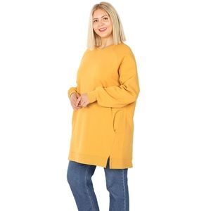 Sweatshirt in Mustard